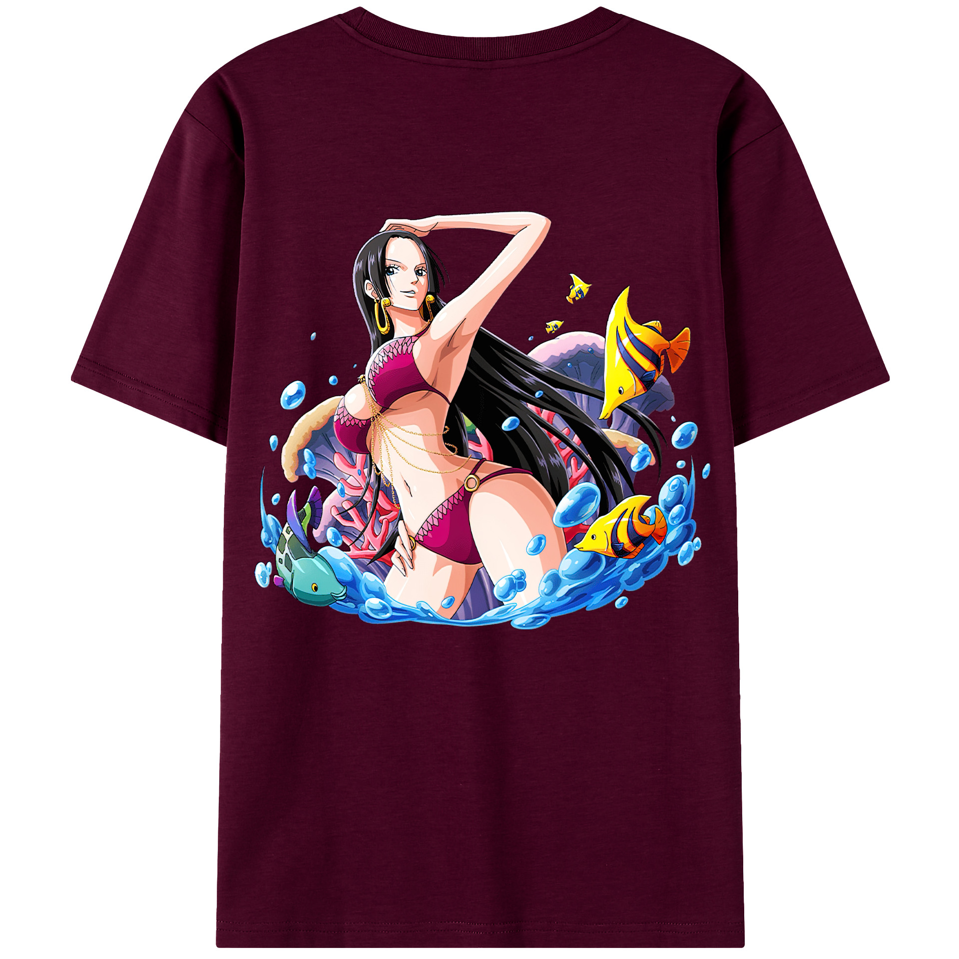 ワンピース ボア・ハンコック ONE PIECE Boa·Hancock レディース半袖Tシャツ(バックプリント)